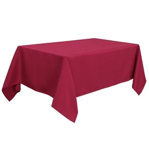 Polyester Tablecloth Wrinkle and Spillproof 60"x104" Red